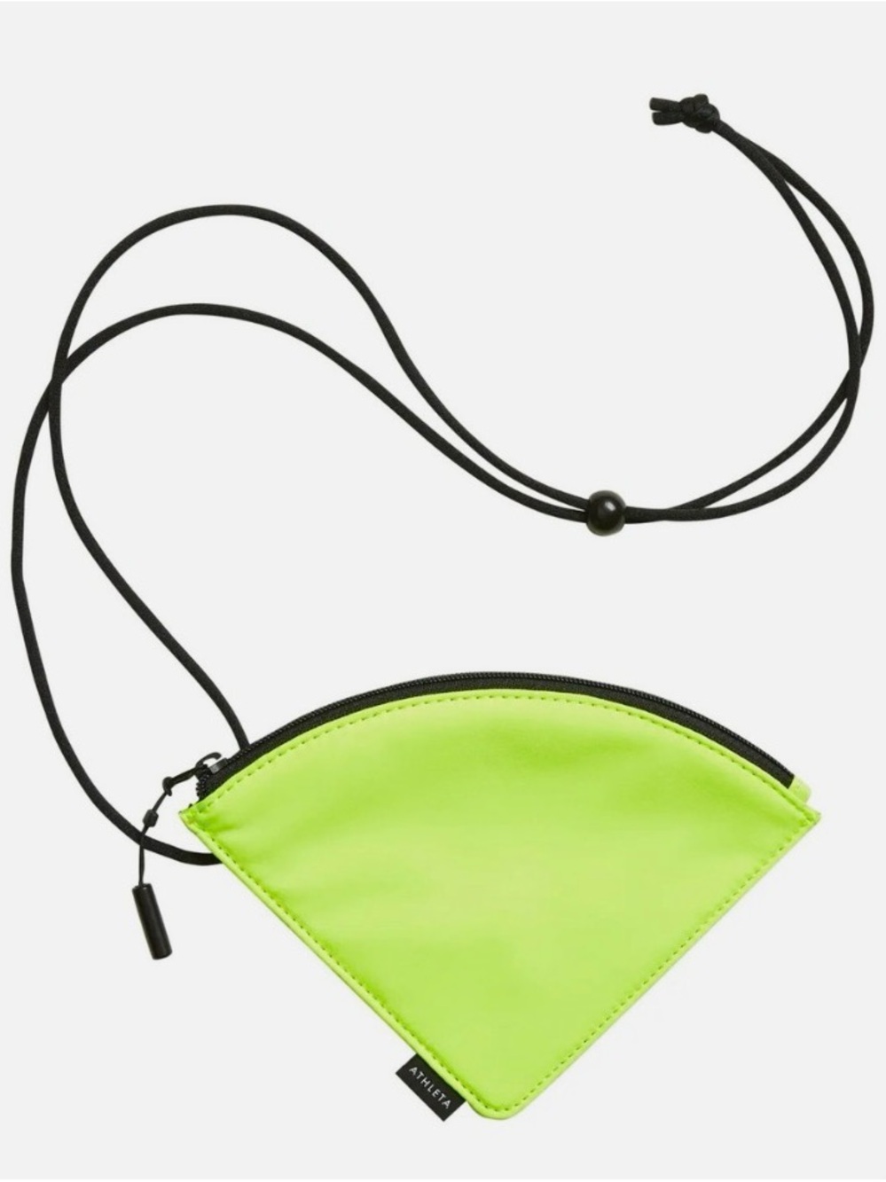 Athleta Neon Lime Triangle Face mask pouch , like new